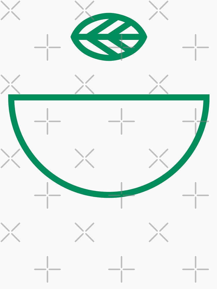 Minimalist Matcha Green Tea Cup Outline by LekkieStudioArt