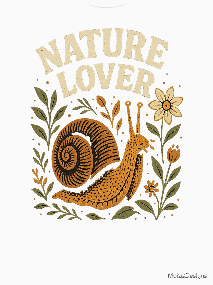 Snail Serenity - Nature Lover by MotasDesigns