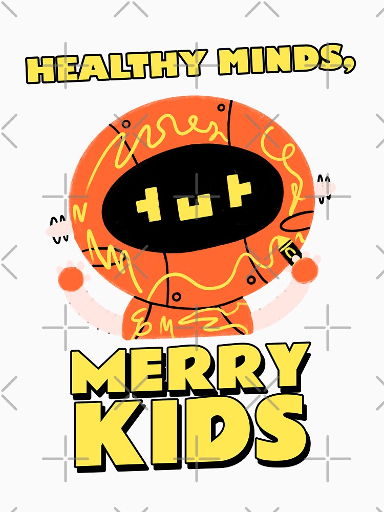 Healthy Minds, Merry Kids Cute Robot by Winter--Flowers
