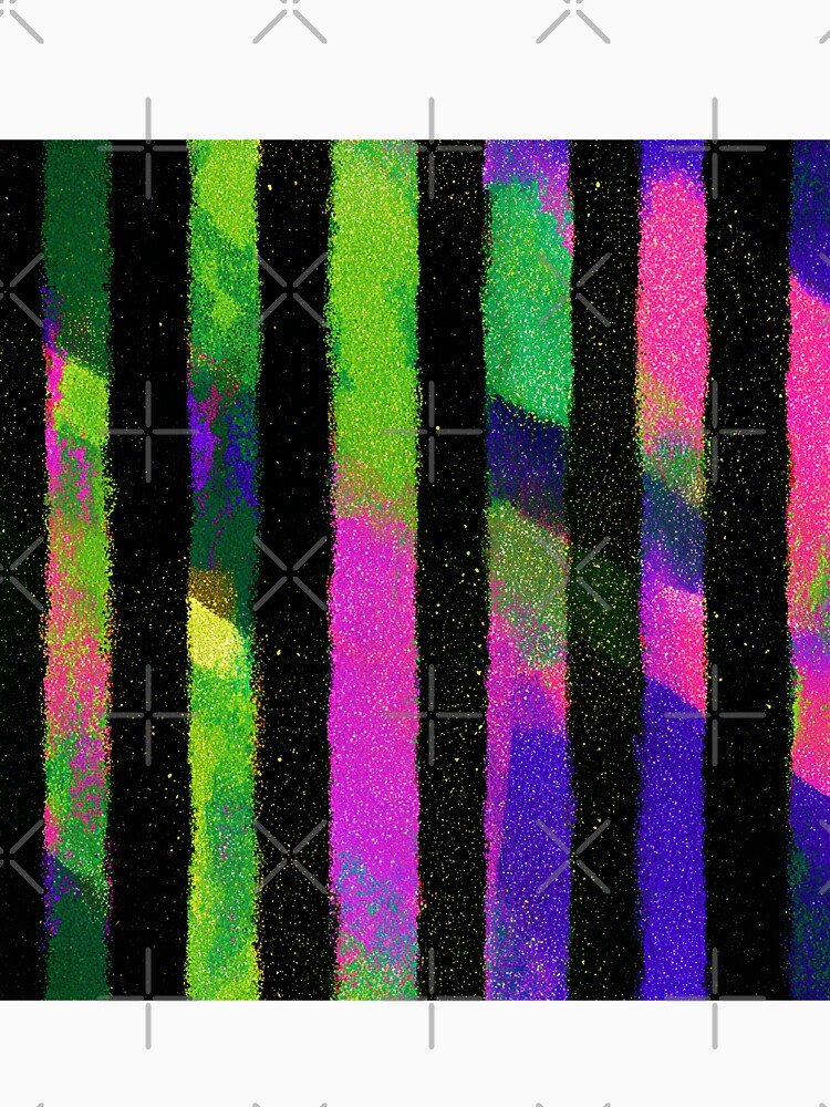 Acid Neon Stripes After Dark by bubblegoth