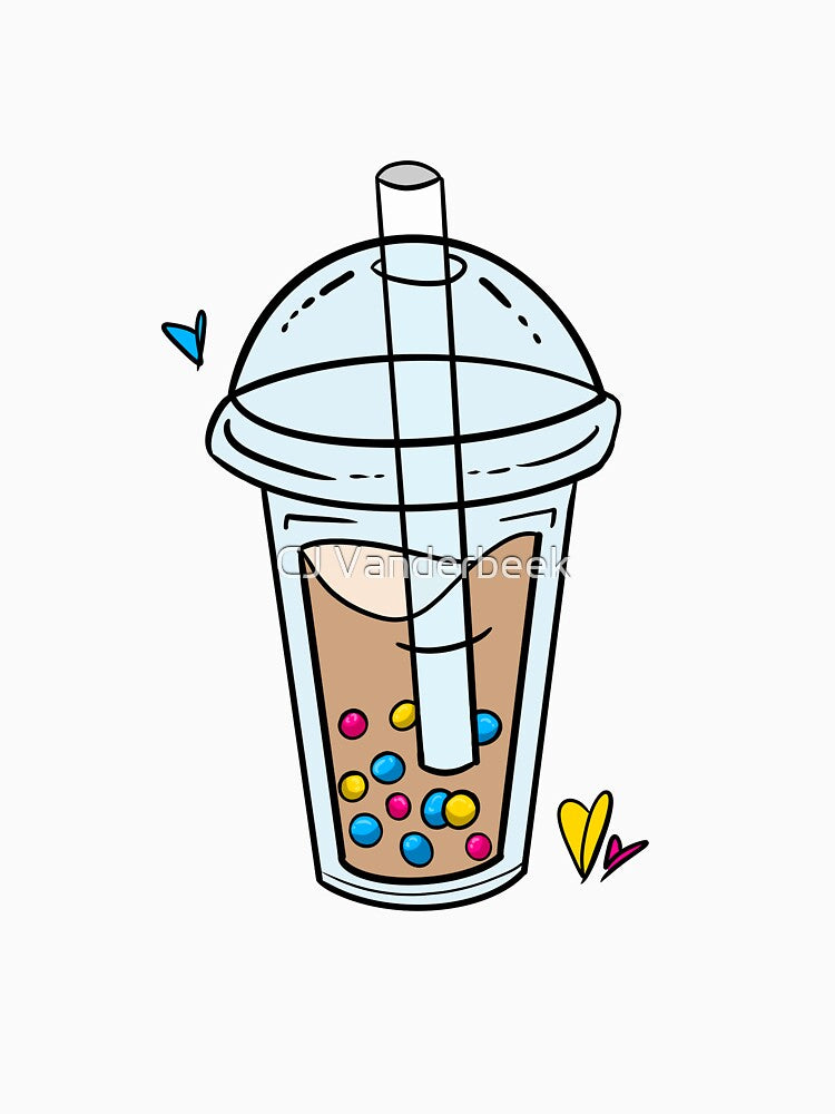 Pansexual Pride Bubble Tea by CJ Vanderbeek