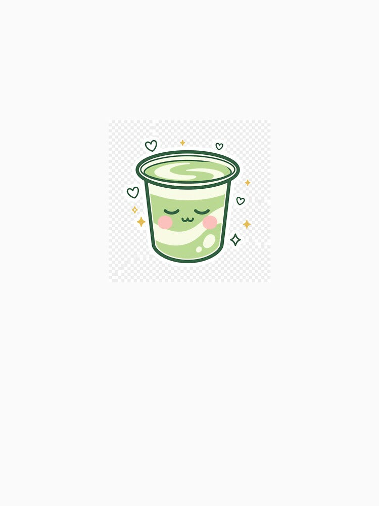 Sleepy Matcha – Cute Kawaii Matcha Latte Sticker | Cozy Aesthetic by mayatA-rt