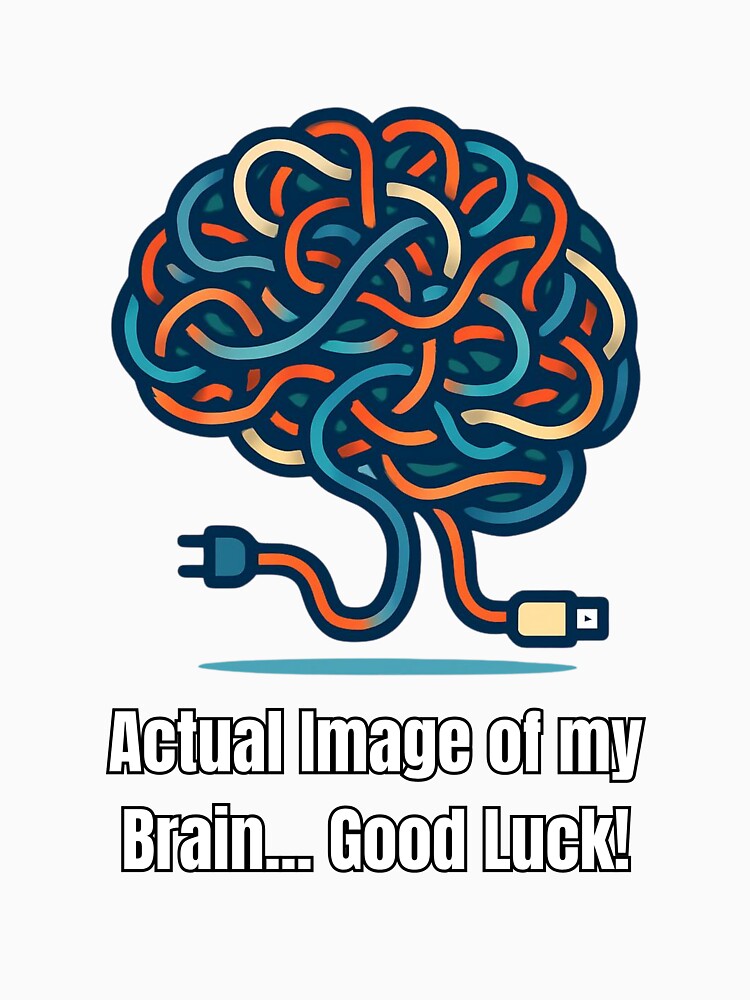 wires crossed brain design. by Speedytb-Tees