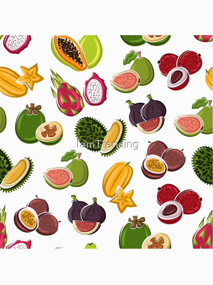 1980s Retro Summer Tropical Fruit by IamTrending