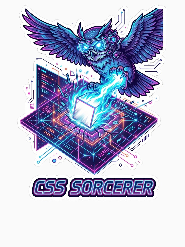 I Centered The Div - Cyberpunk CSS Owl by HiruK