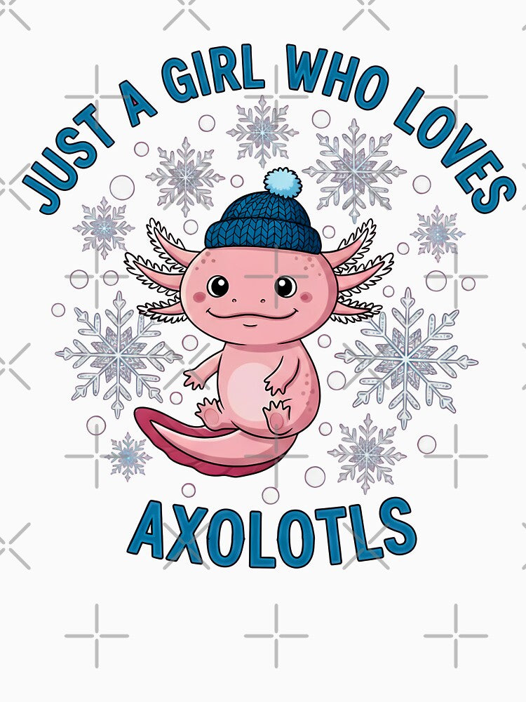 Just a girl who loves axolotls Winter Beanie Cute by VividDripCo