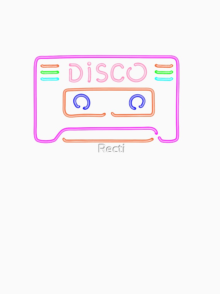 Disco Neon Lover - Funny Vintage Neon party Cassette by Recti