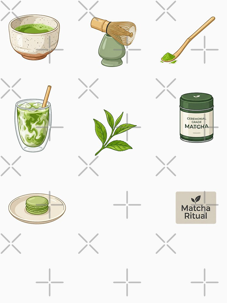 Matcha Lover Cafe Aesthetic Green Tea Ritual Hobby Art by Osmose-Studio ⭐⭐⭐⭐⭐