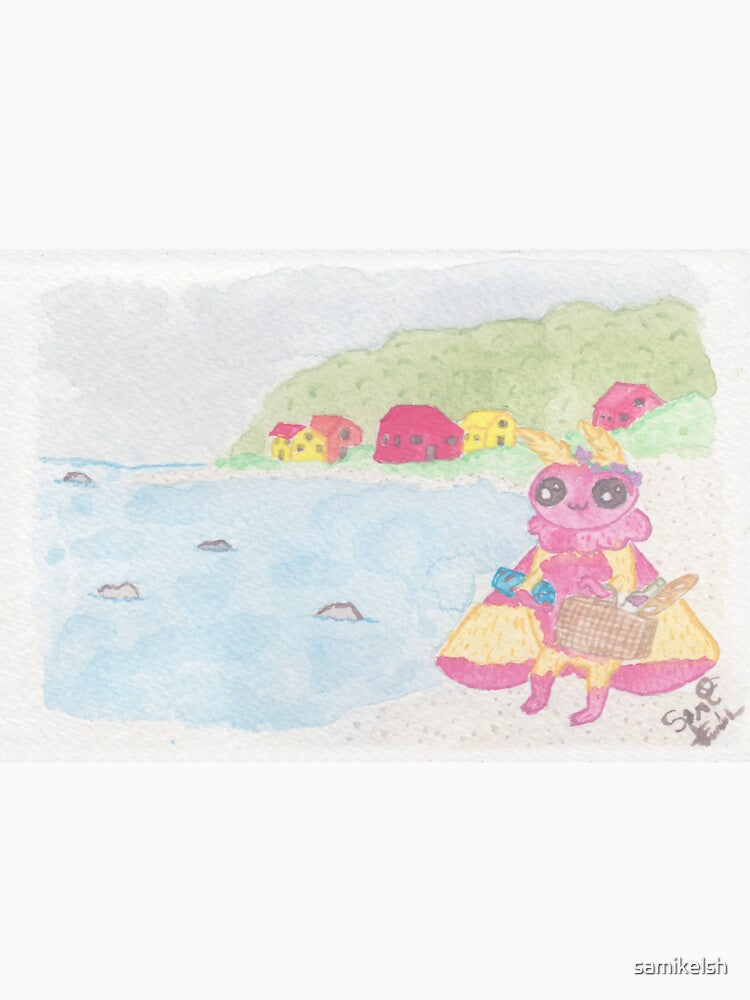 Rosy Maple Mothman Goes to the Beach by Sami Kelsh