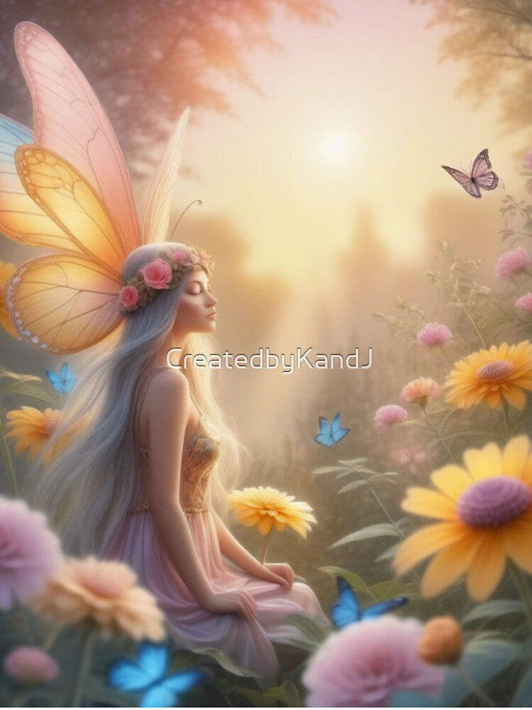 Stunning Fairy in Field Flowers by CreatedbyKandJ