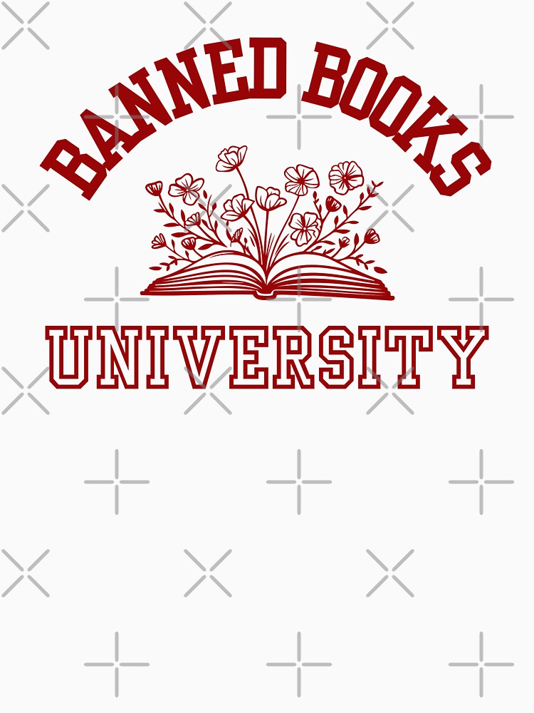 banned books university bookish aesthetic red by stickersxbecca