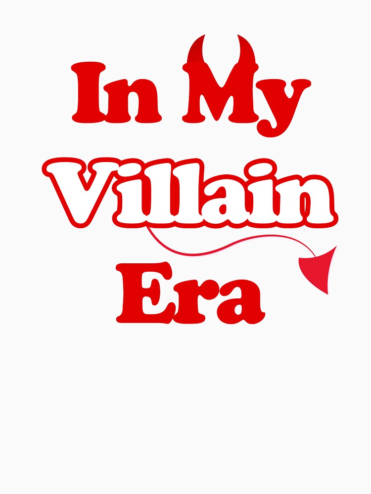 In My Villain Era | Bold Retro Aesthetic Devil Tail Design by RacingCuties