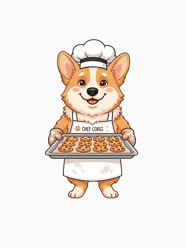 Corgi Baking Chef Cute Pastry Cook Dog Mom Kitchen by PictoVibe