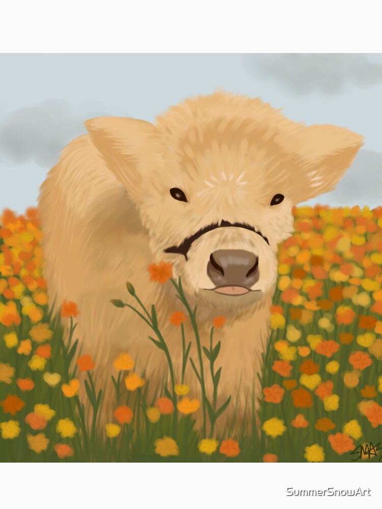 fluffy cow by SummerSnowArt