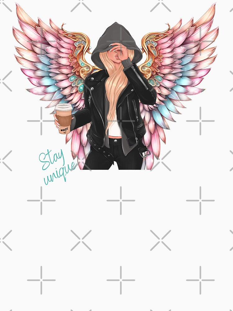 Woman angel stay unique by LuckyFamily