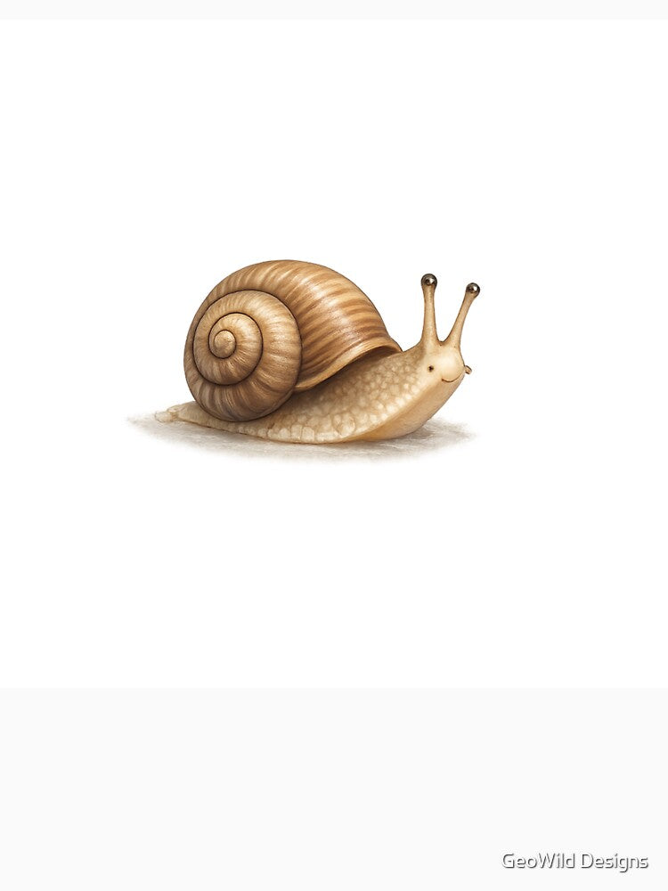 Gentle Garden Snail Illustration by GeoWild Designs