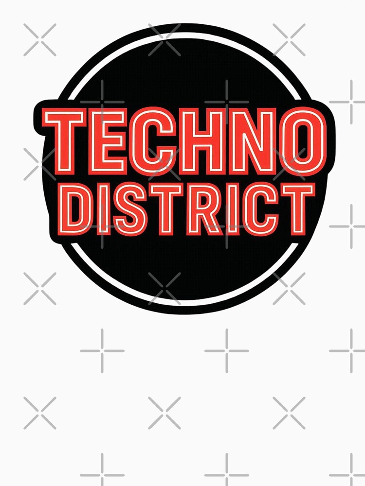 Techno District – Modern Underground Techno Design by |TRSSHOP|