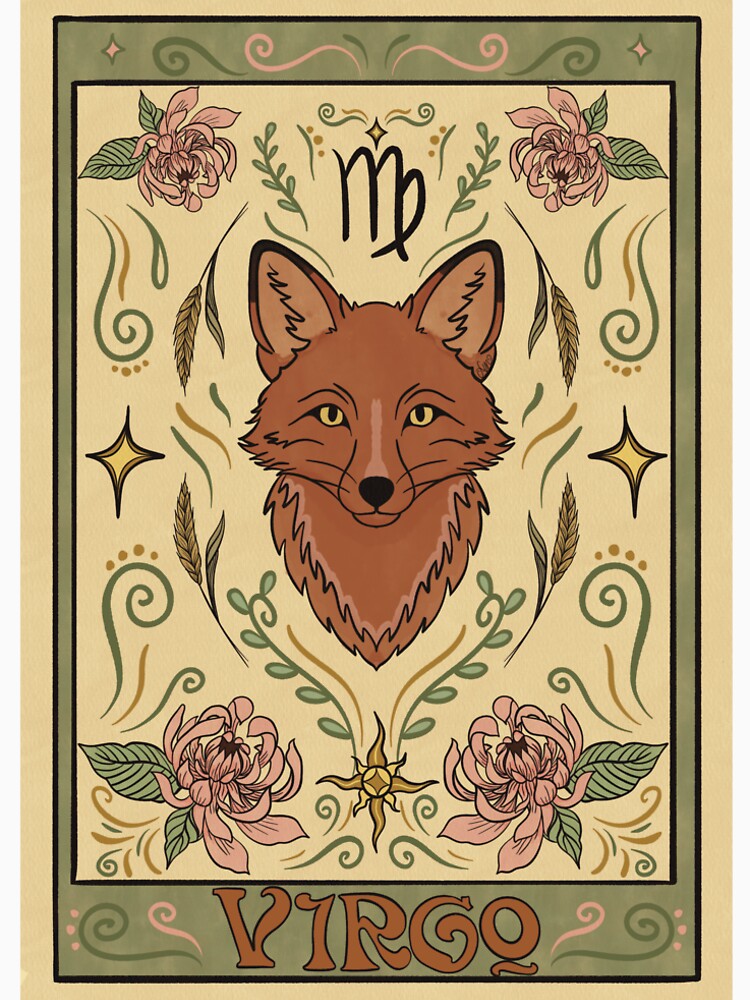 Virgo Zodiac Print by Mystic Creates
