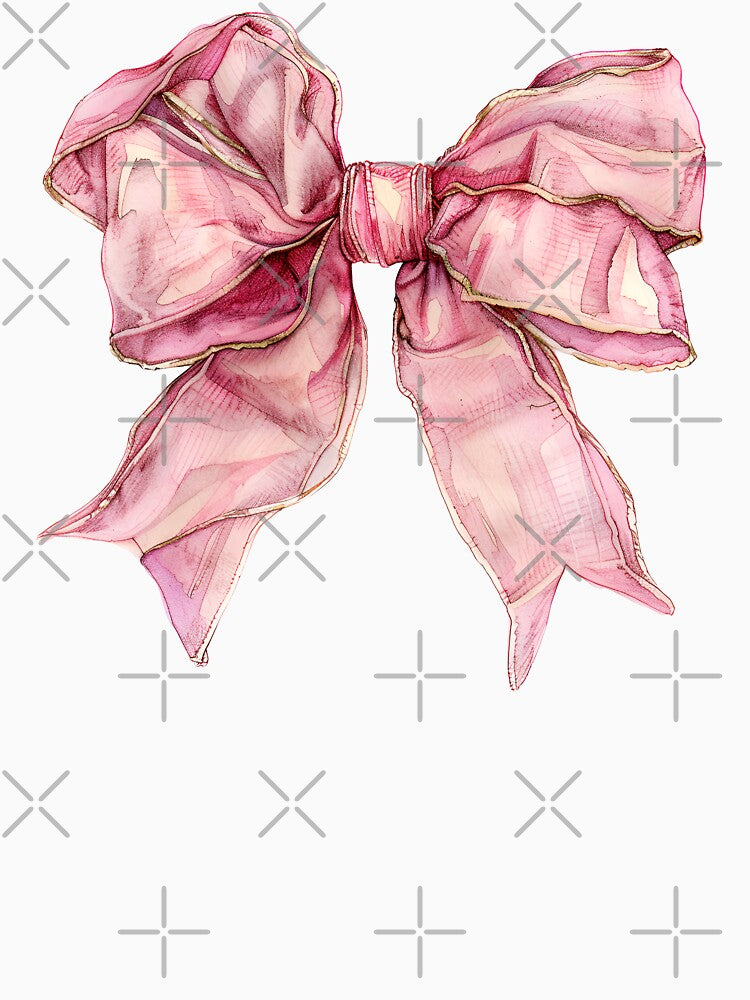Coquette Bow Aesthetic Style, Decorative Pink Ribbon by CozyLightsStore