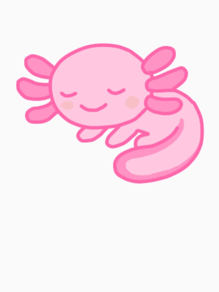 Cute pink axolotl by ruelia