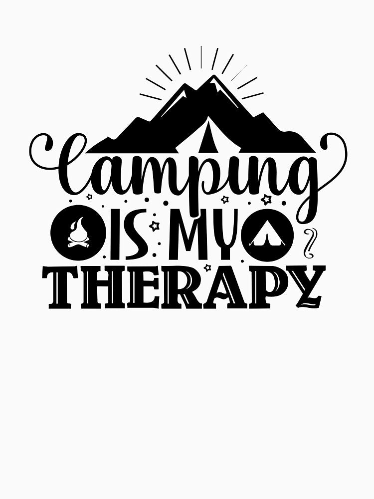 Camping is my therapy by Wit & Wear Company