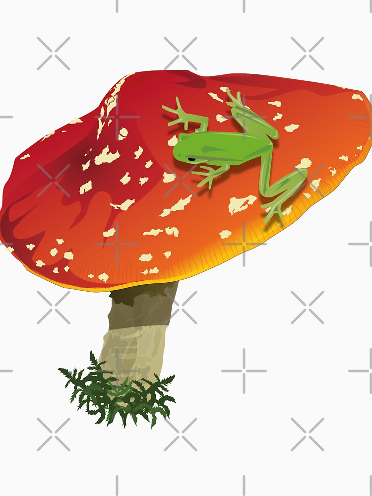 Frog on a mushroom by enriquepma