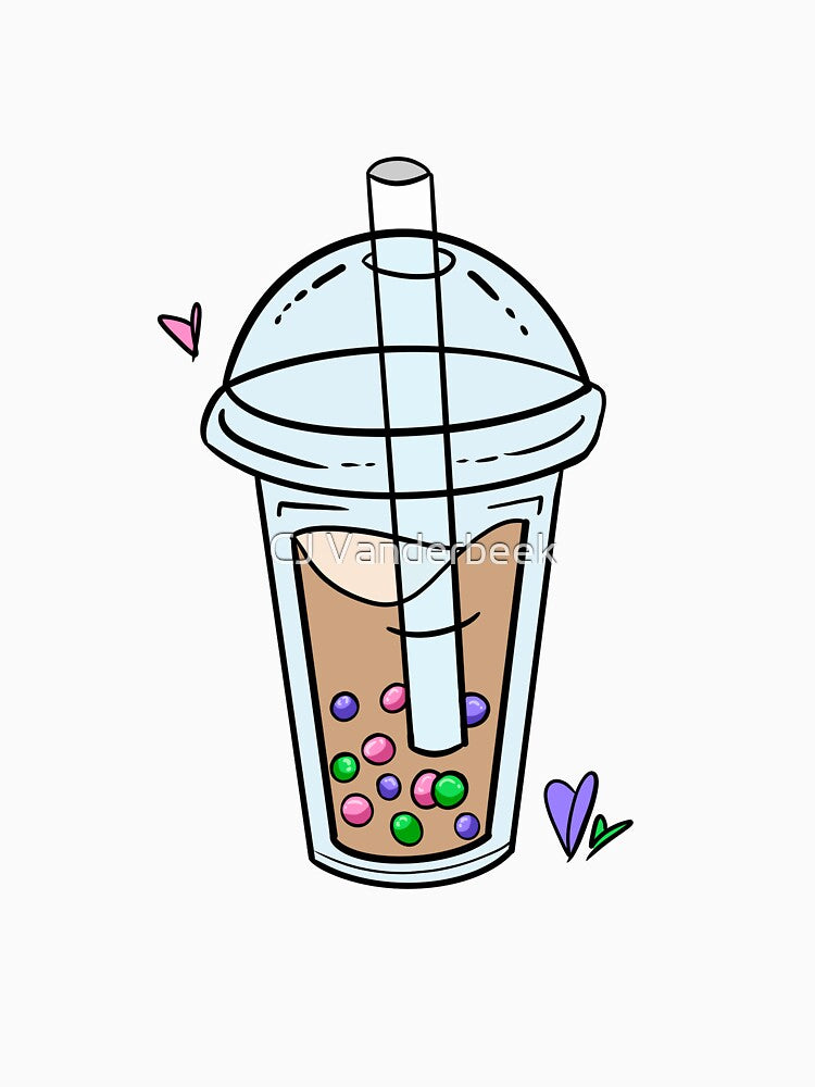 Trigender Pride Bubble Tea by CJ Vanderbeek
