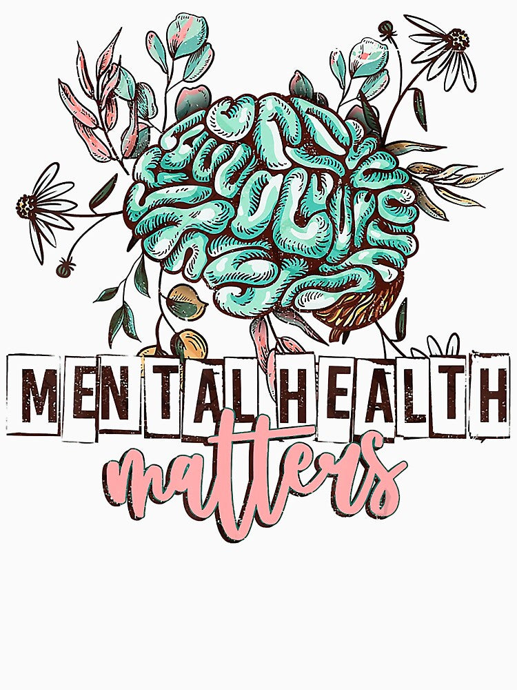 Mental Health Matters Human Brain Illness Awareness by JohnRobertson47
