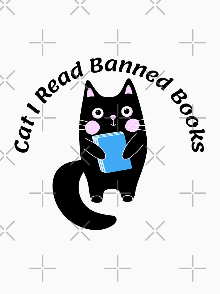 Cat I Read Banned Books cute ,funny by FLOWER--ART