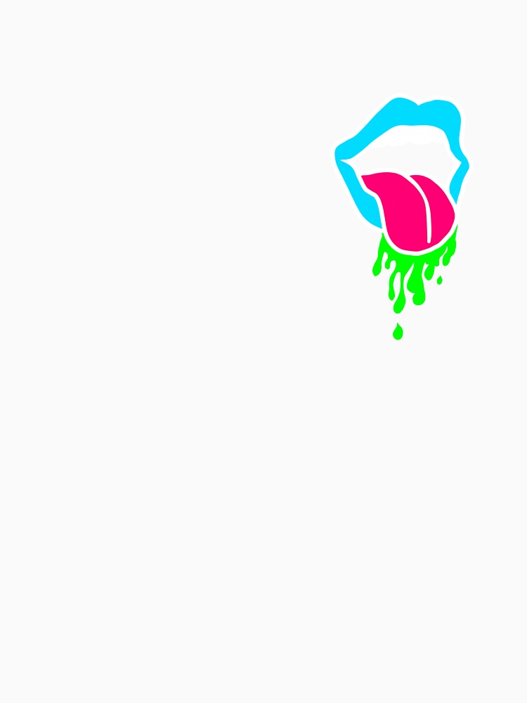 Neon Wet Mouth by jkdigitalart