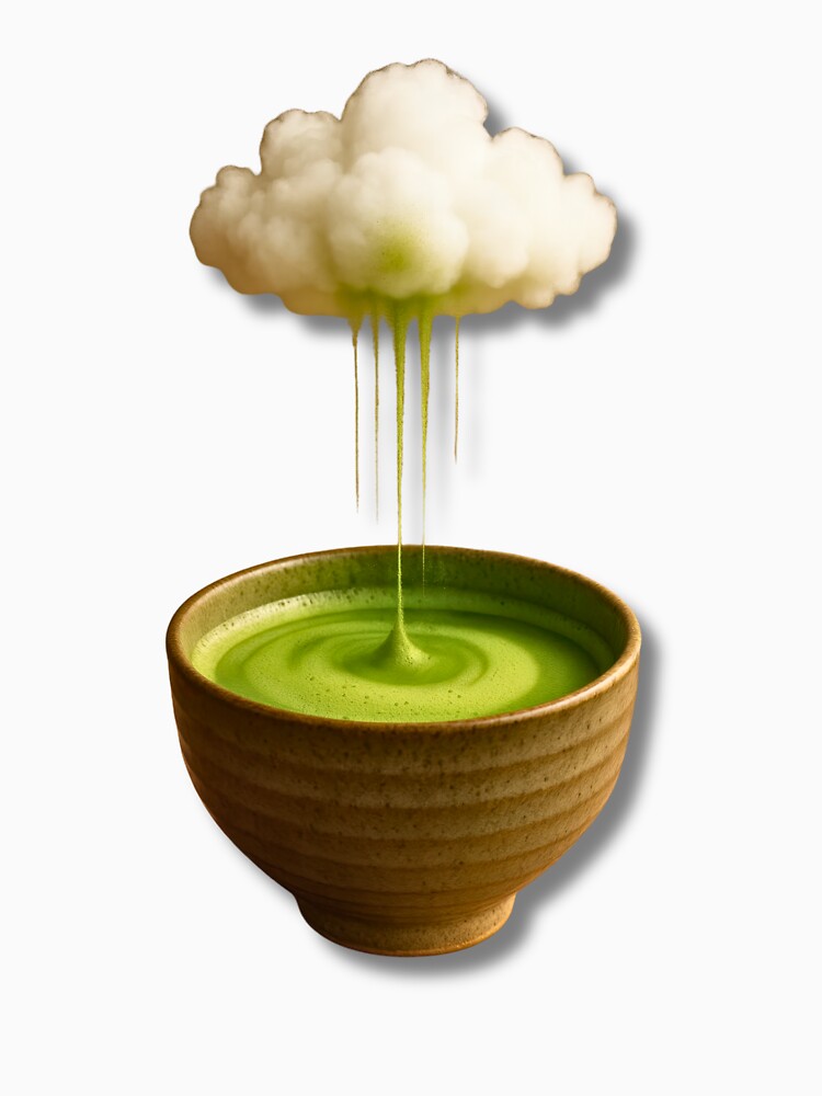 Matcha Cloud – Surreal Green Tea Art Shirt by Kasad