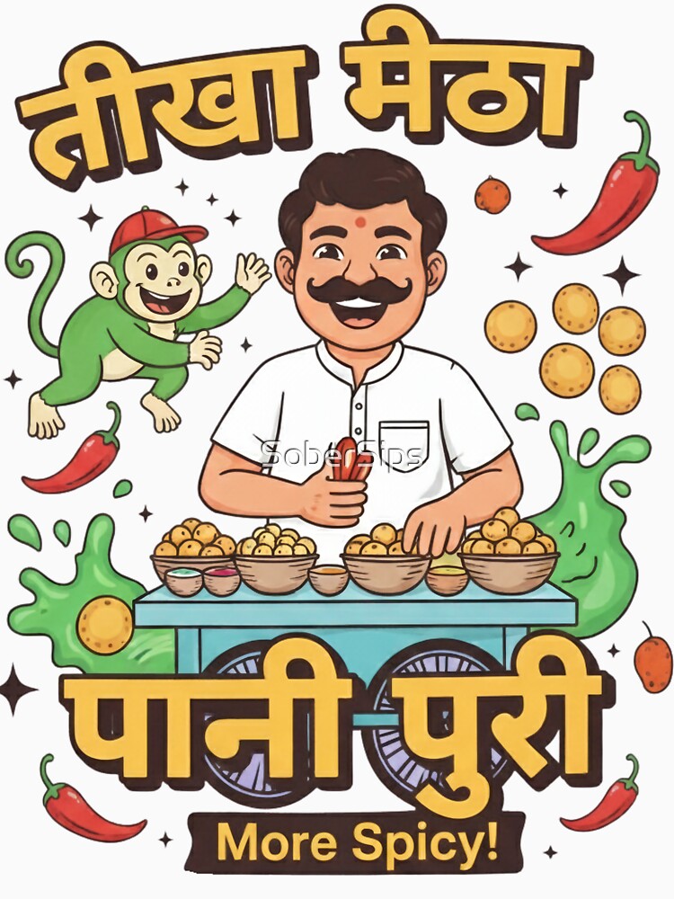 Theeka Meetha Pani Puri – Spicy Desi Street Food Art | SoberSips by SoberSips