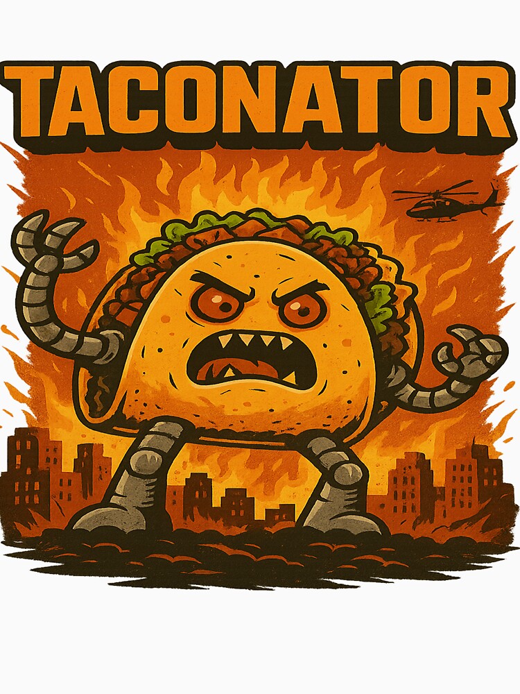 Taconator – Taco Monster Attack Design by DonnyFoodGadget