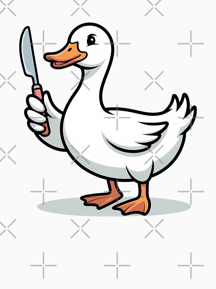 Peace Was Never An Option Funny Duck Meme Chaotic Energy by GiftsForge