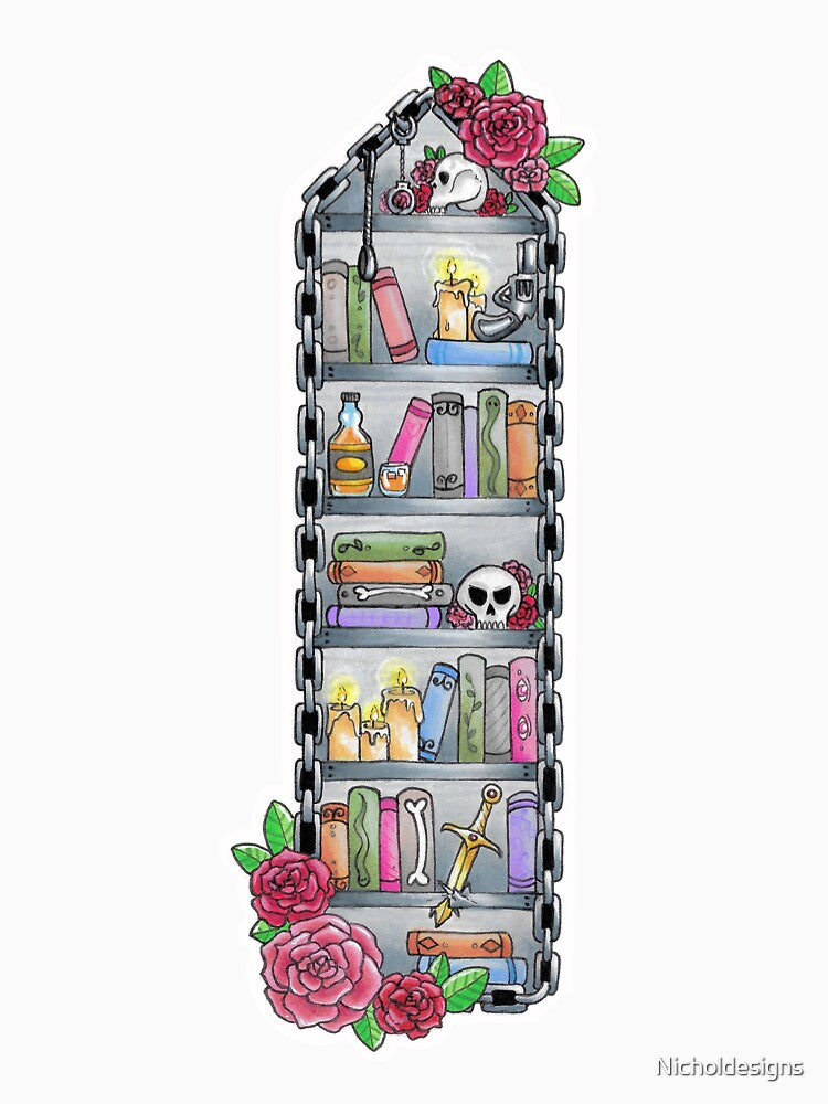 Dark Romance Bookshelf by Nicholdesigns