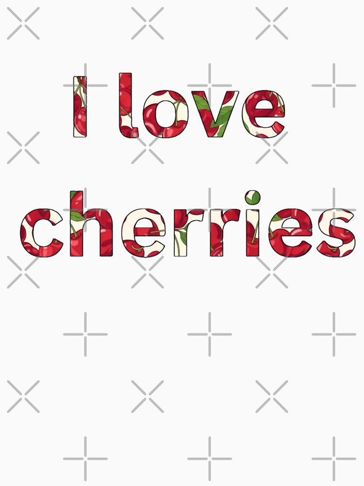 I Love Cherries - Sweet Cherry Pattern by DraftNDreamShop