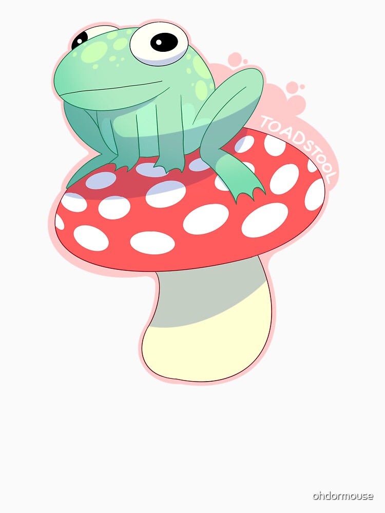 Toadstool Frog on Mushroom by ohdormouse