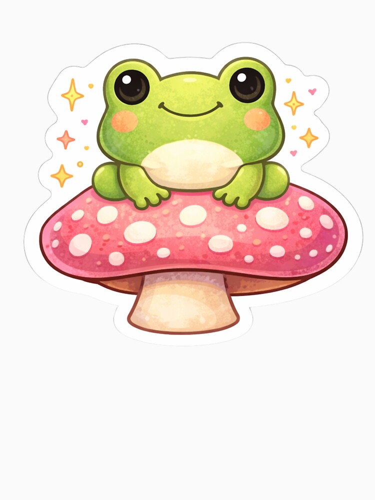 Frog On Mushroom by StickerMan17