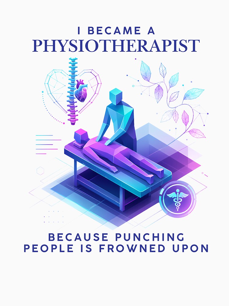 Physiotherapist Funny Quote Modern Isometric Low Poly by Marcelina28