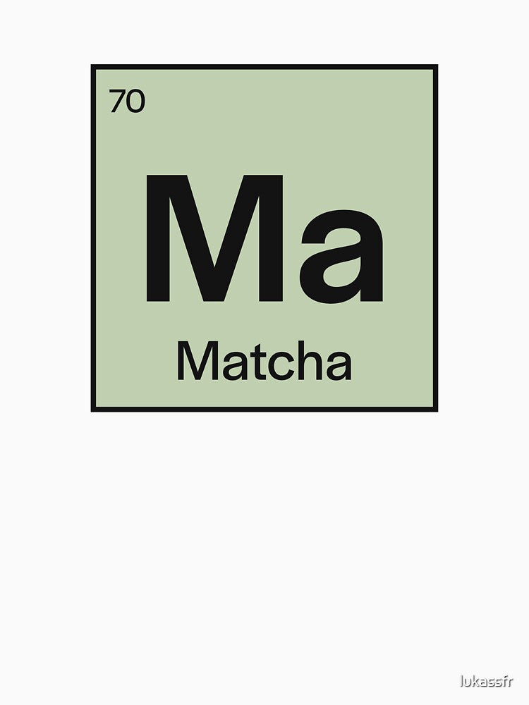 Matcha Periodic Table by lukassfr