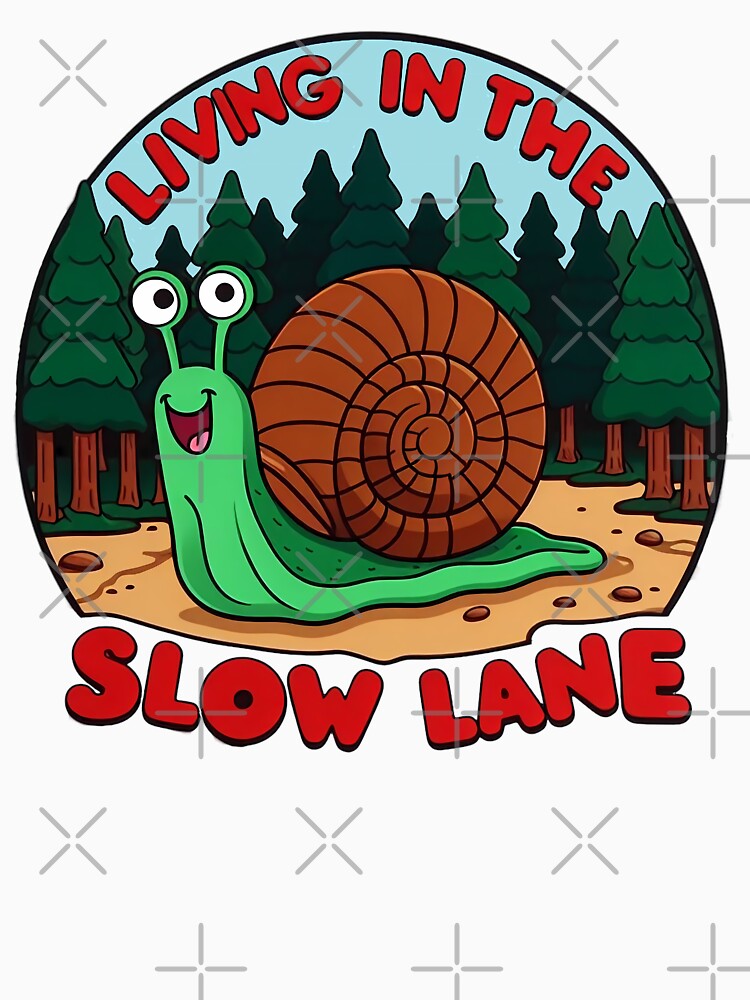 Snail Living In The Slow Lane Journeying Beyond by SportsT-Shirts