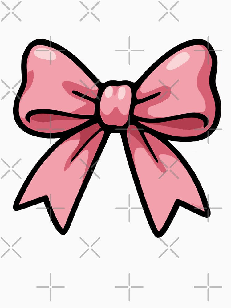 Pink Bow by FarieArt