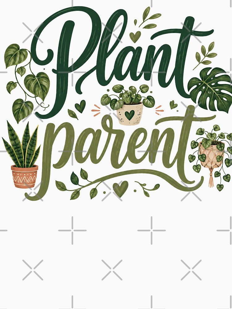 Plant Parent Cute Houseplant Lover Design by NaphDesigns