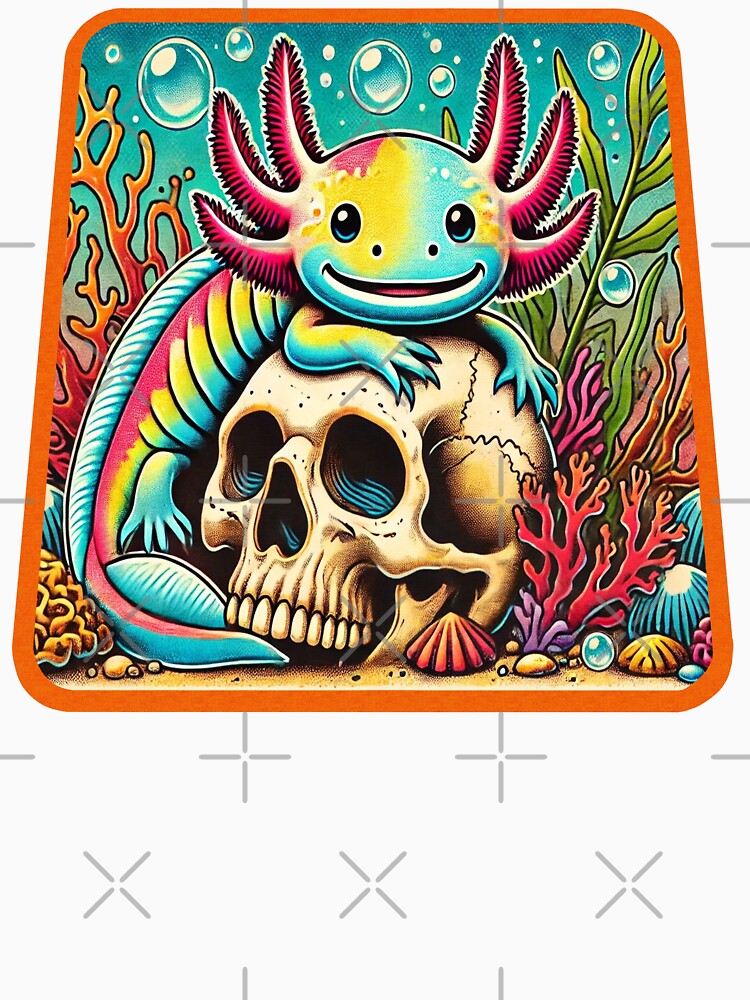 Axolotl skull by Eolithic