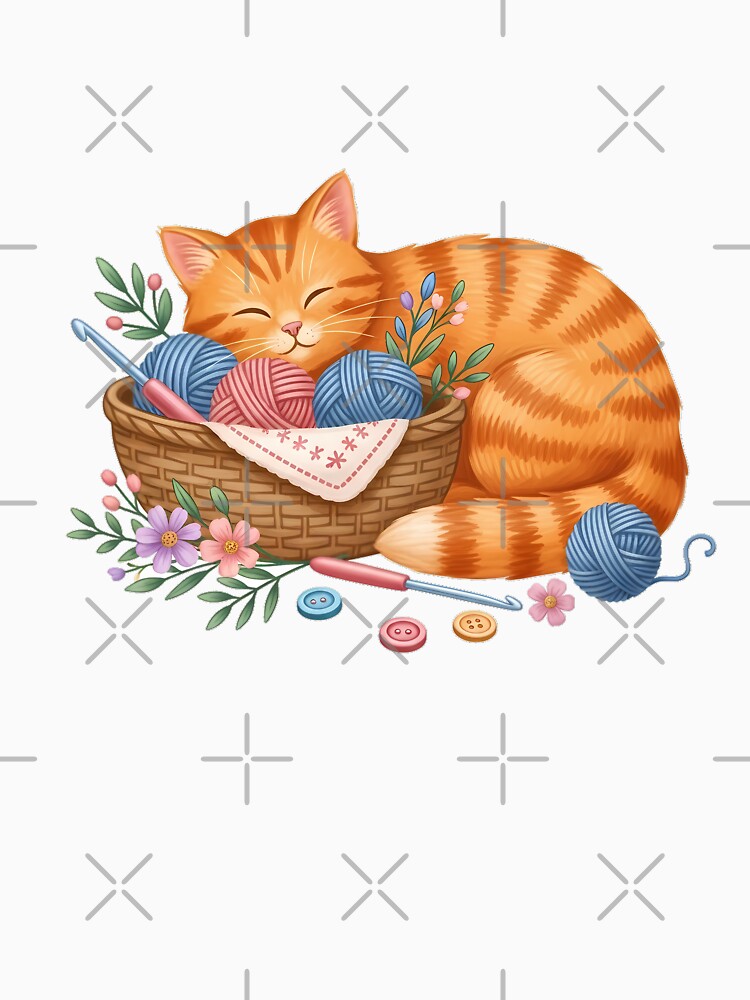 Crochet Basket Cat Gift by pumsquare