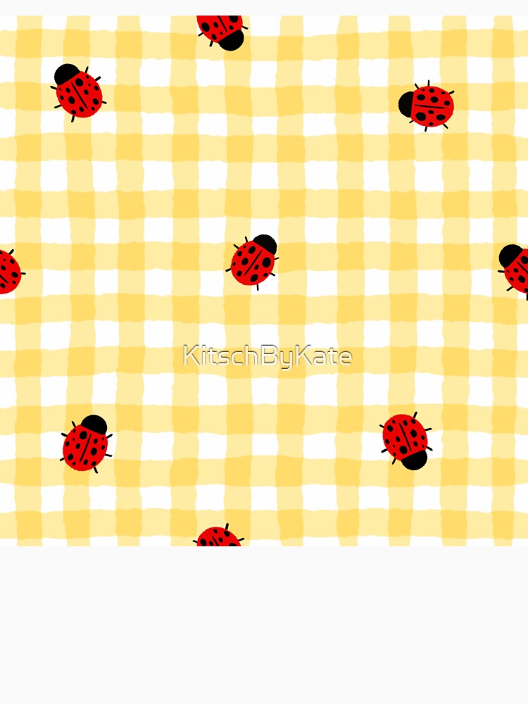 gingham ladybug by KitschByKate