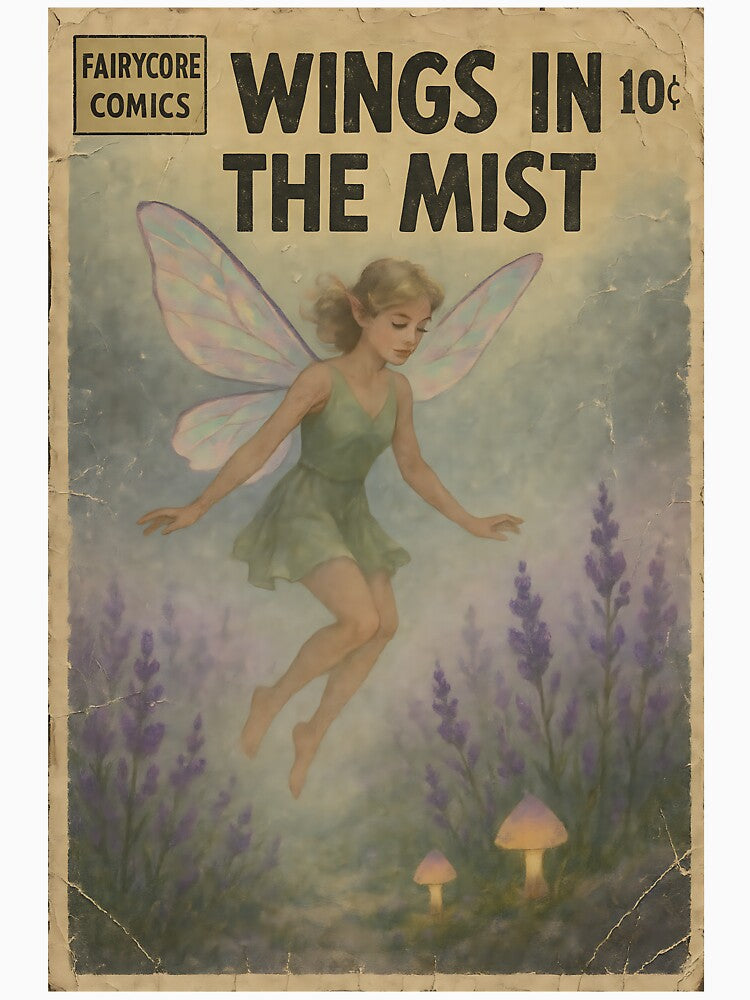 Dreamy Fairycore Art: Wings in the mist by bapupa