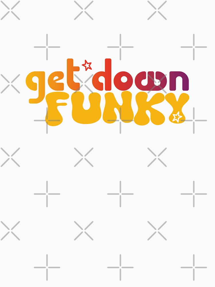 GET DOWN FUNKY RETRO SEVENTIES MUSIC DISCO by Madjack Tees Kiwi SuperStore