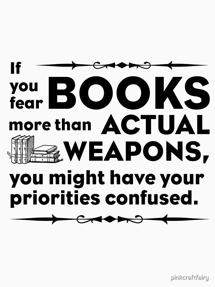 Books are better than weapons by pinkcraftfairy