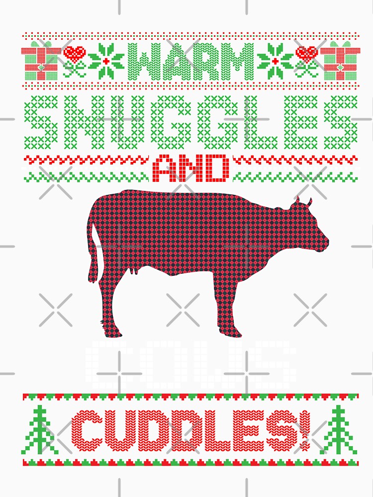 Funny Cow Ugly Christmas cow by reginaturner